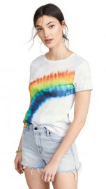 ALICE   OLIVIA JEANS Shira Roll Sleeve Tee at Shopbop